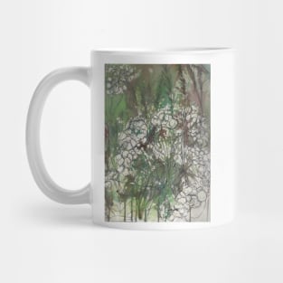 English Summer meadow, grasses, flowers, cowparsley design Mug